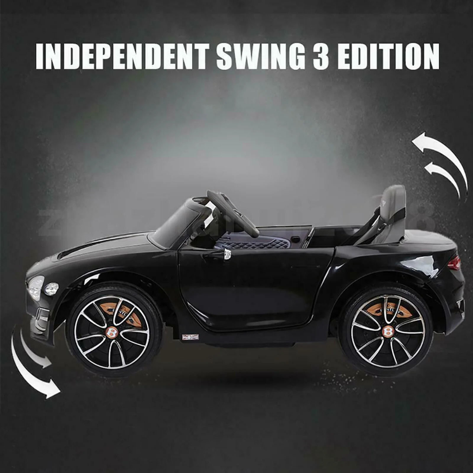 12V Electric Kids Ride-On Car with Parent Remote Control, Bentley Style Vehicle Toy - Image 2