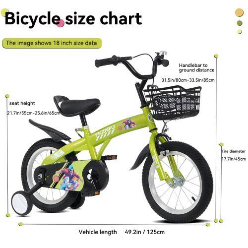 18-Inch Sporty Kids Bike for Boys and Girls Ages 5-10 Years - Image 2