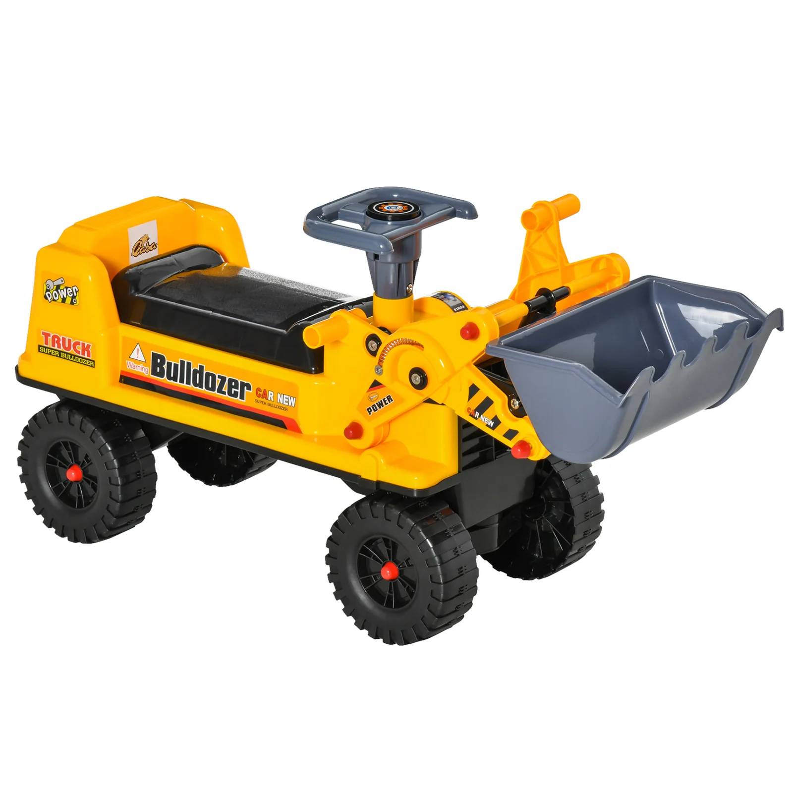Toddler Ride-On Bulldozer Toy with Durable Outdoor Wheels - Image 8