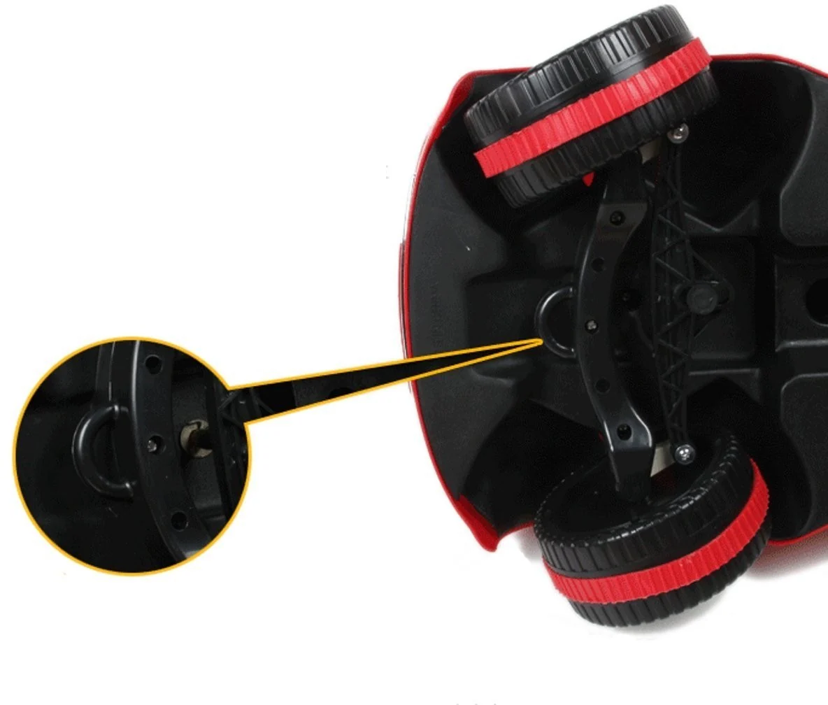 Toddler Ride-On Gliding Scooter Car Toy with Wheels, Lights, and Music - Red - Image 4