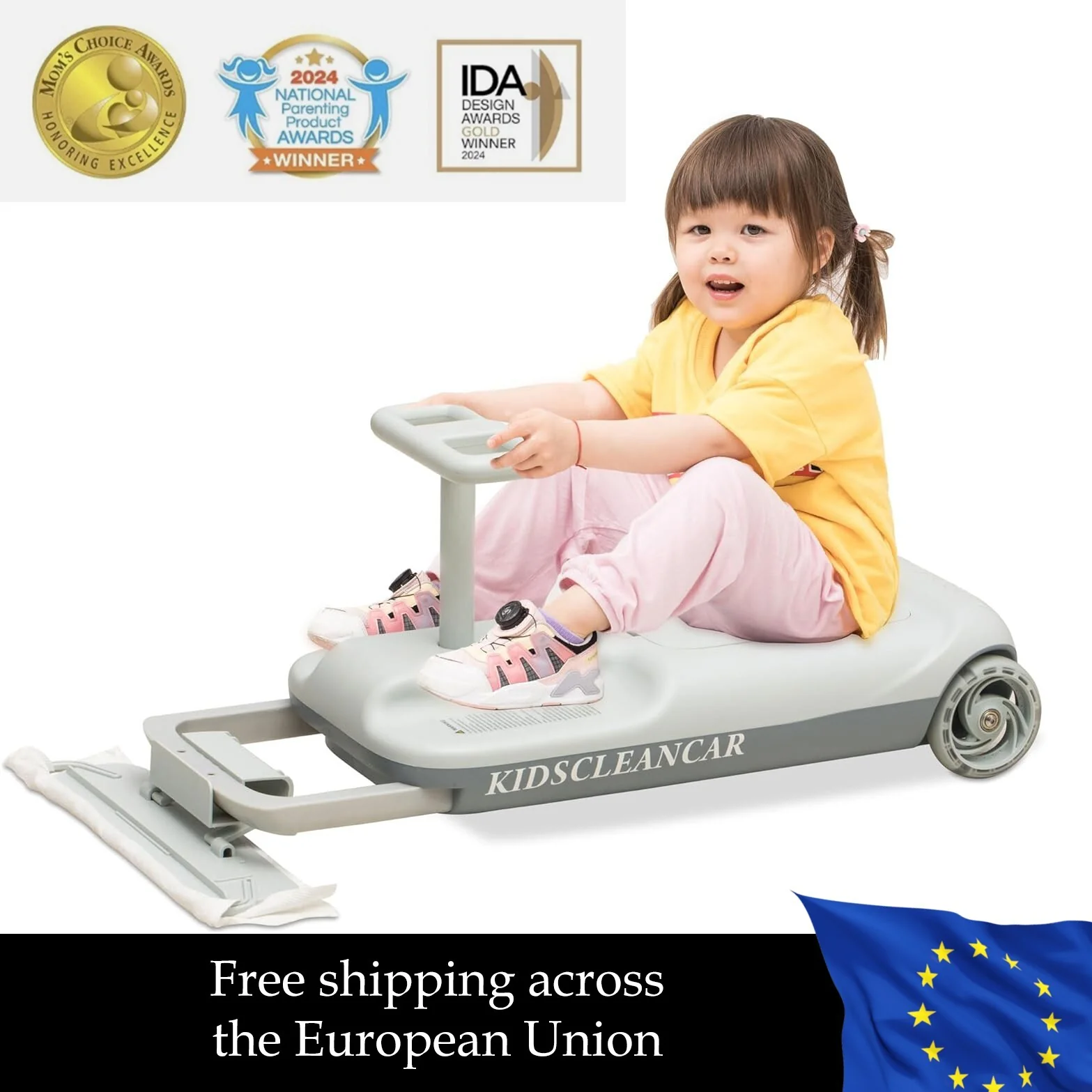 Electric Kids' Cleaning Go-Kart Toy Car