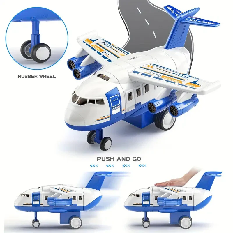 Deluxe Kids' Airplane and Car Playset Toy - Image 6