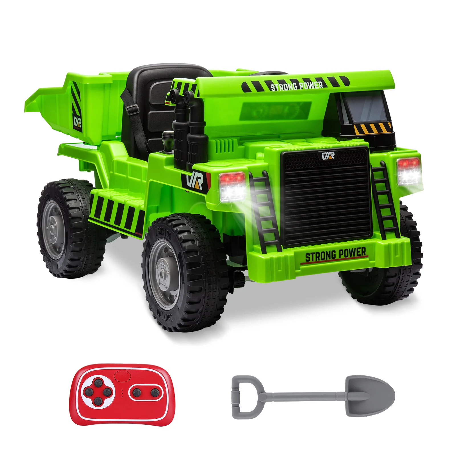 Remote Control Kids Ride-On Dump Truck Toy with 4 Wheels for Construction Play - Image 9