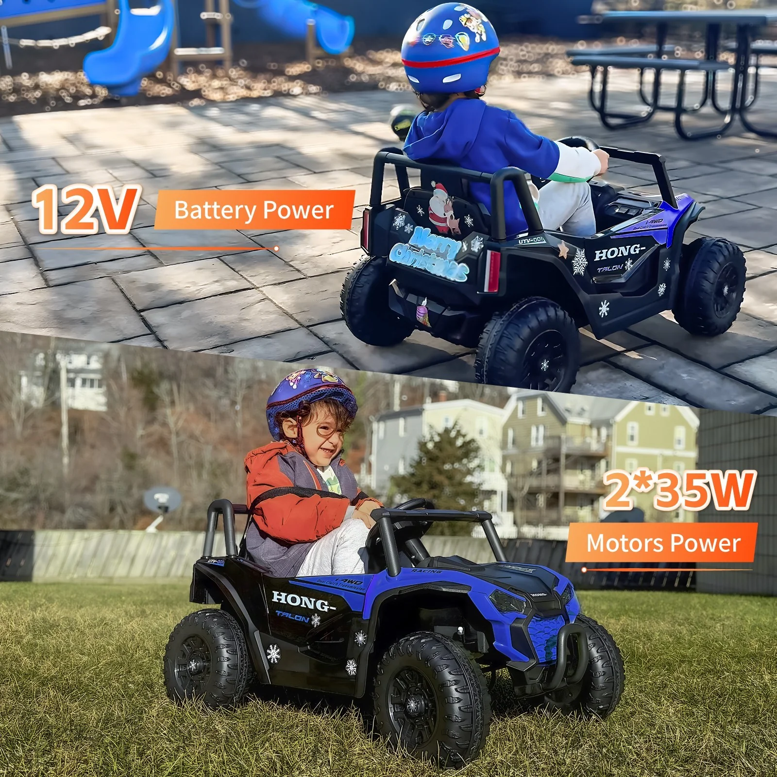 Electric Kids 4/6 Wheeler Ride-On Truck Off-Road UTV with Remote Control, 3-6 MPH - Image 12