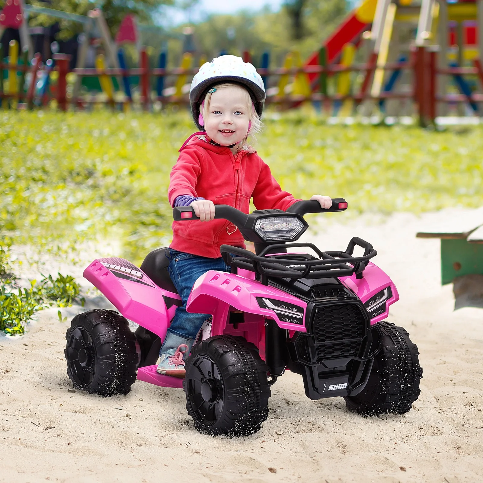 Electric 6V Battery-Powered 4-Wheeler Ride-On ATV Toy for Toddlers Ages 1-3 - Image 2
