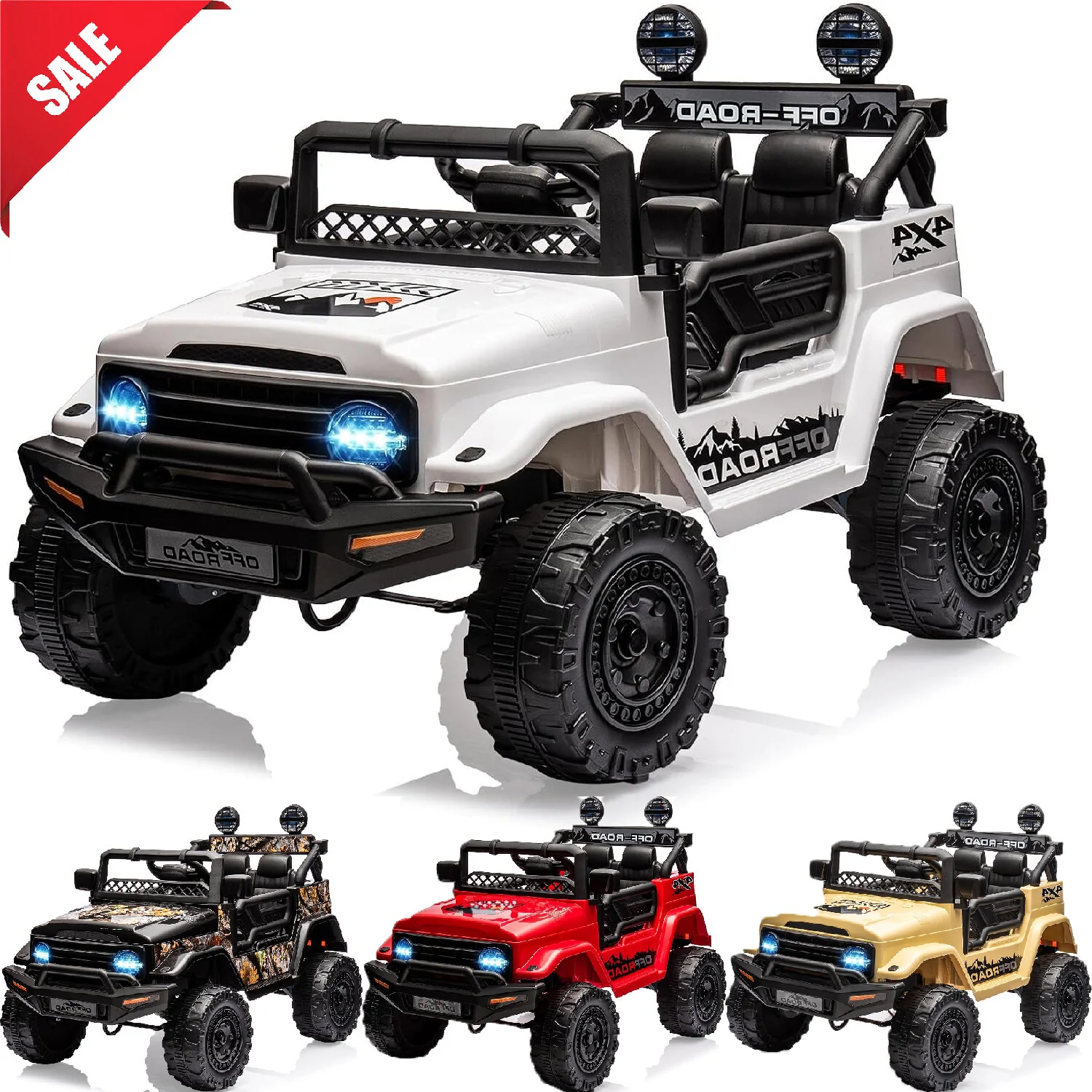 12V Electric Kids Ride-On Car Truck Toy with 3 Speeds and Music - Image 2