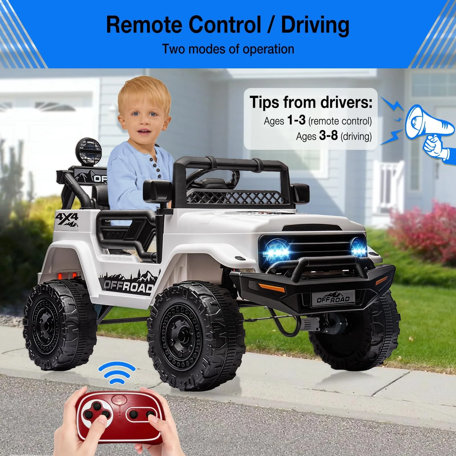 12V Electric Ride-On Truck for Kids with Remote Control - Image 8