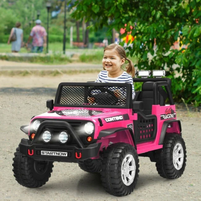 12V Kids Electric 2-Seater Ride-On Truck with Battery Power and Remote Control - Image 2