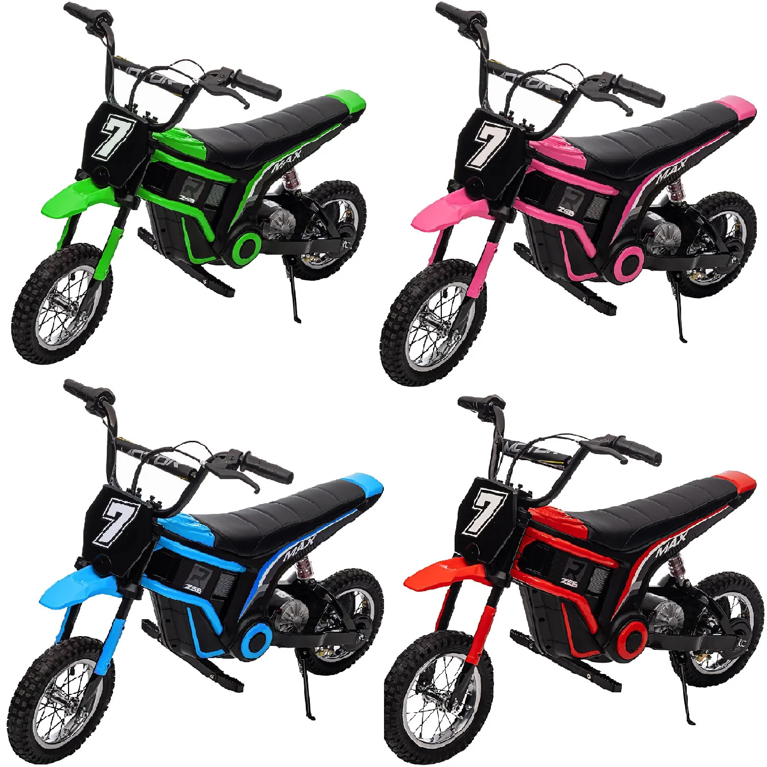 Kids Electric 24V Battery-Powered Off-Road Dirt Bike Ride-On Motorcycle Toy - Image 18