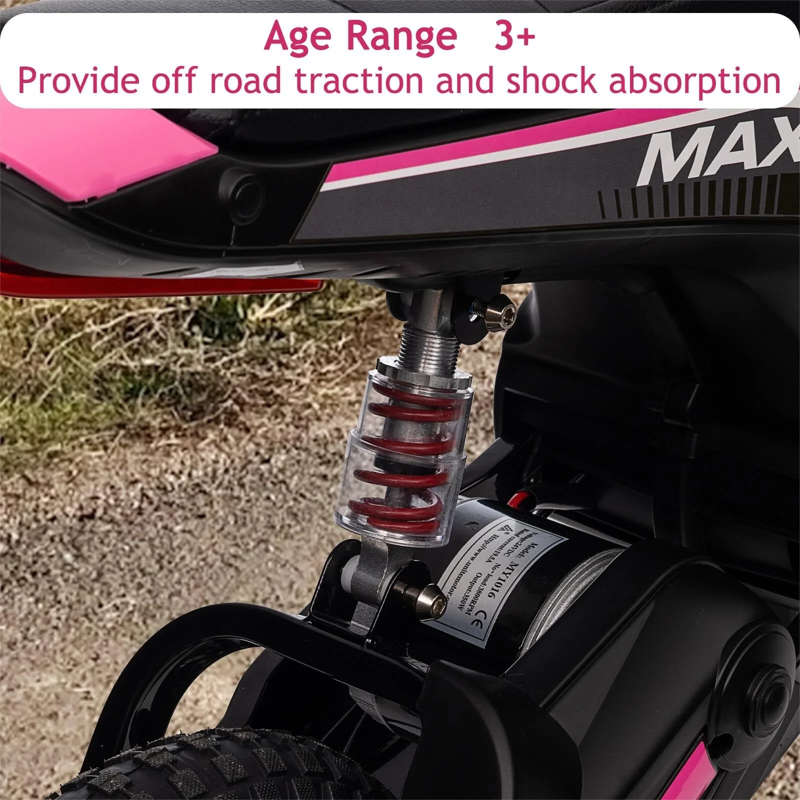 Kids Electric 24V Battery-Powered Off-Road Dirt Bike Ride-On Motorcycle Toy - Image 25