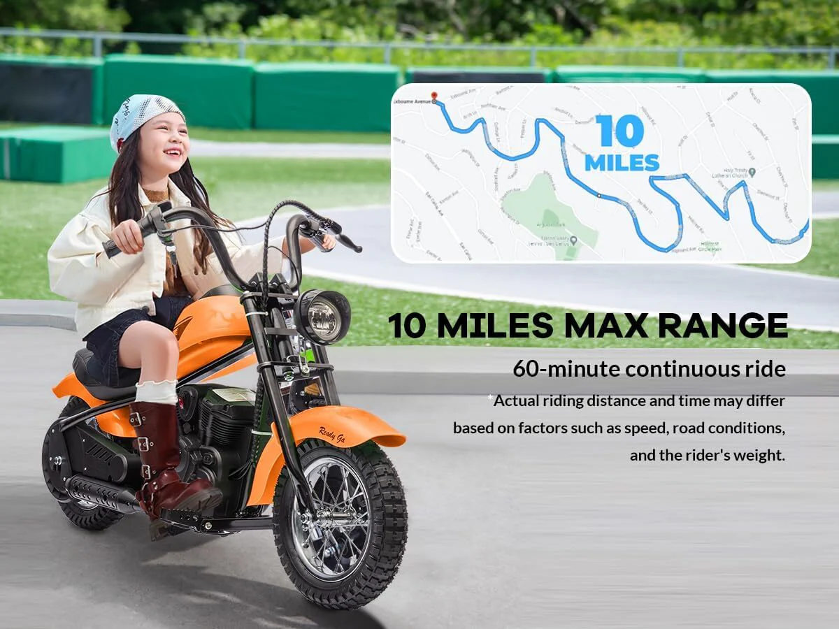 24V Kids Electric Dirt Bike with 300W Motor Ride-On Motorcycle - Image 9