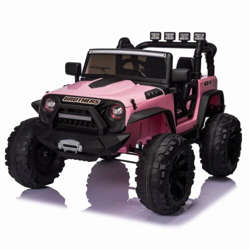 Kids Electric Jeep Truck with Remote Control, 3 Speeds, LED Lights, and MP3 Player - 24V/12V - Image 2