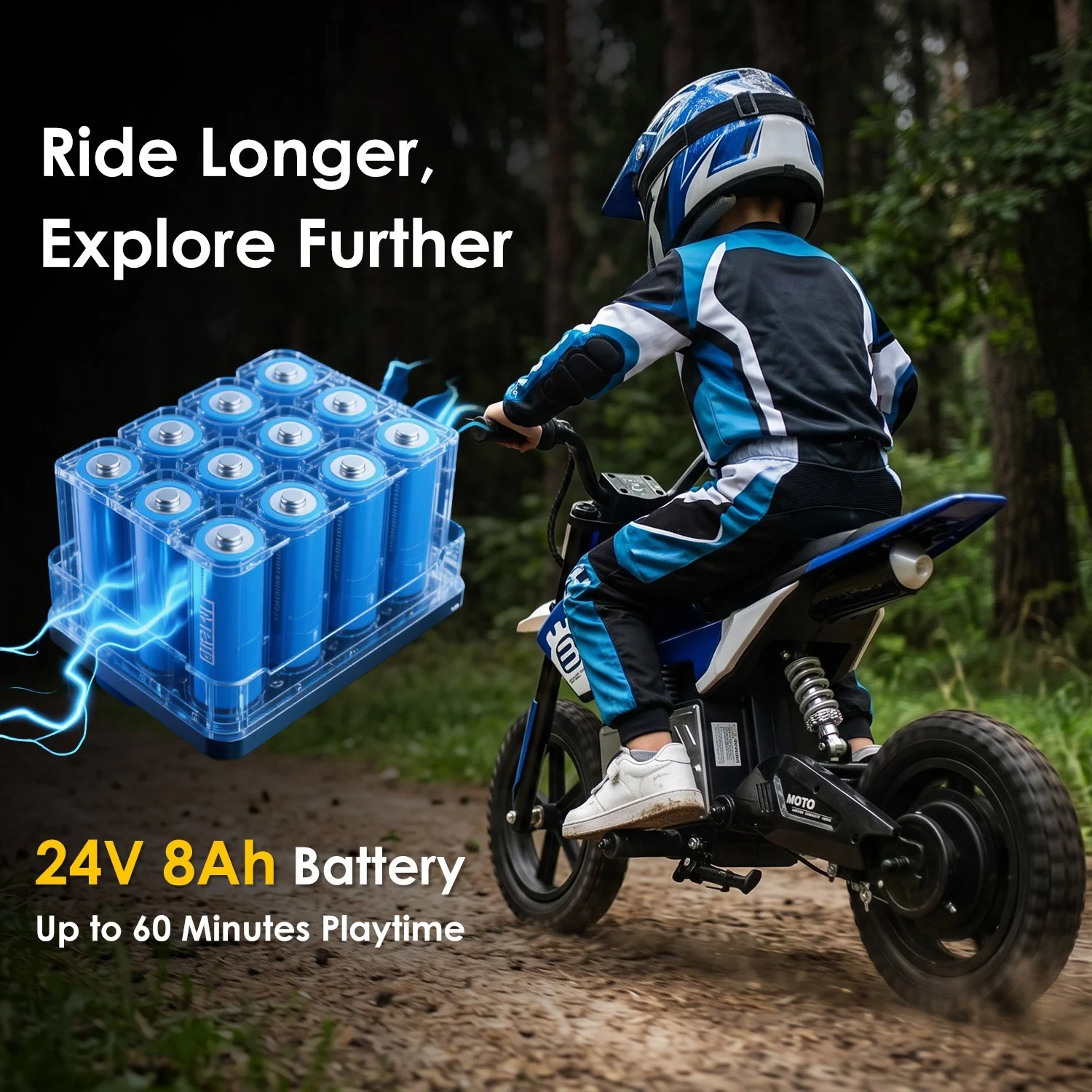 Electric Motocross Ride-On Motorcycle for Kids - Image 10