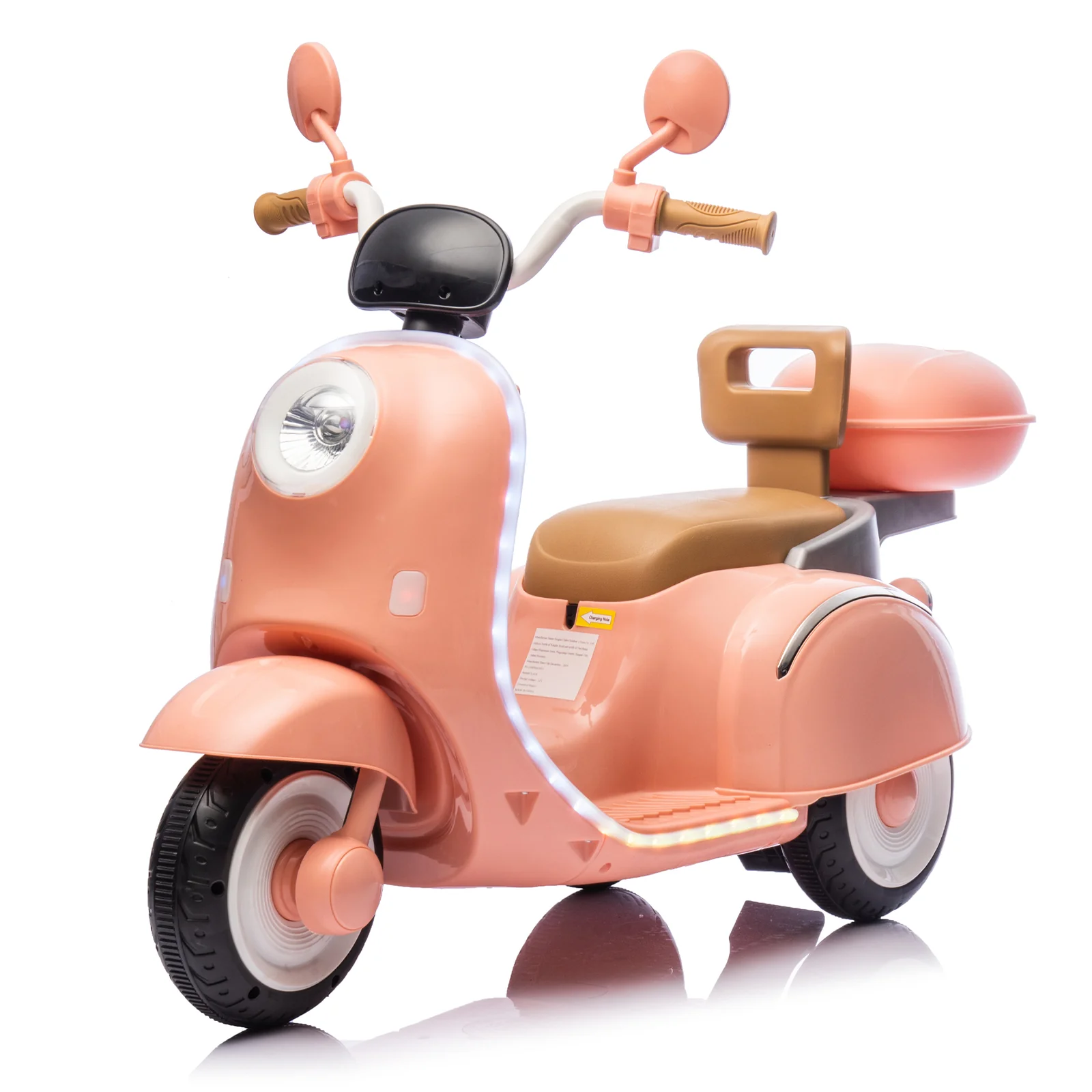 12V Kids Electric 3-Wheel Ride-On Motorcycle with Large Storage Space for Ages 3-6 - Image 12