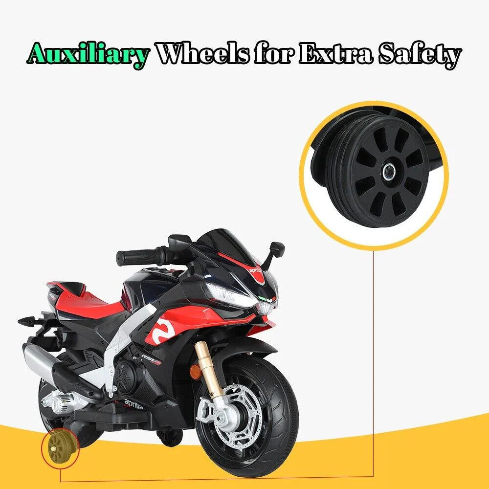 Kid's Electric Motorcycle with LED Lights and Bluetooth - 12V Ride-On Motorbike - Image 6