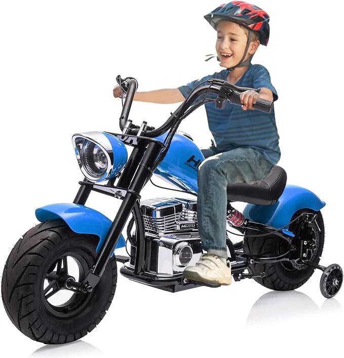 Kids Electric 36V Off-Road Dirt Bike Motorcycle with LED Lights and 16.5 MPH Speed - Image 16