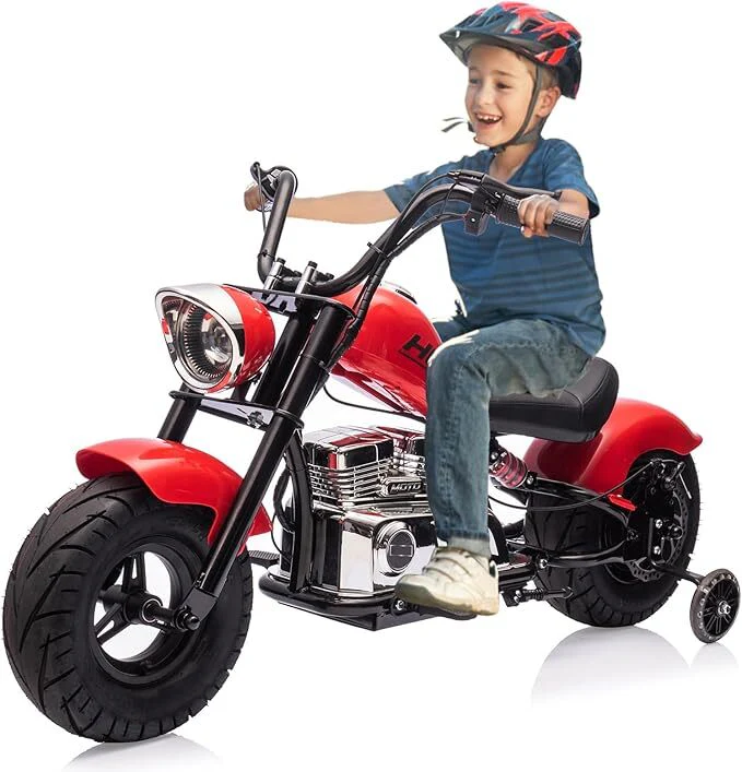Kids Electric 36V Off-Road Dirt Bike Motorcycle with LED Lights and 16.5 MPH Speed - Image 2