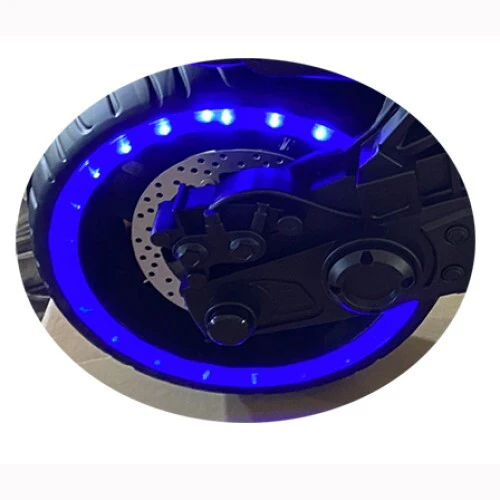 12V Electric Kids Ride-On Motorcycle with Training Wheels and Lights - Image 10