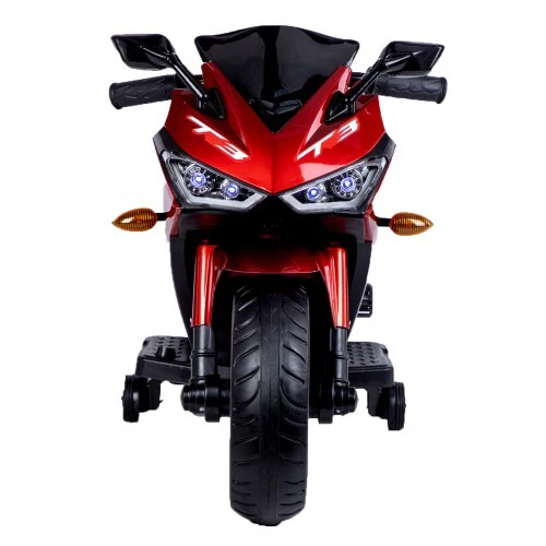 12V Electric Kids Ride-On Motorcycle with Training Wheels and Lights - Image 22