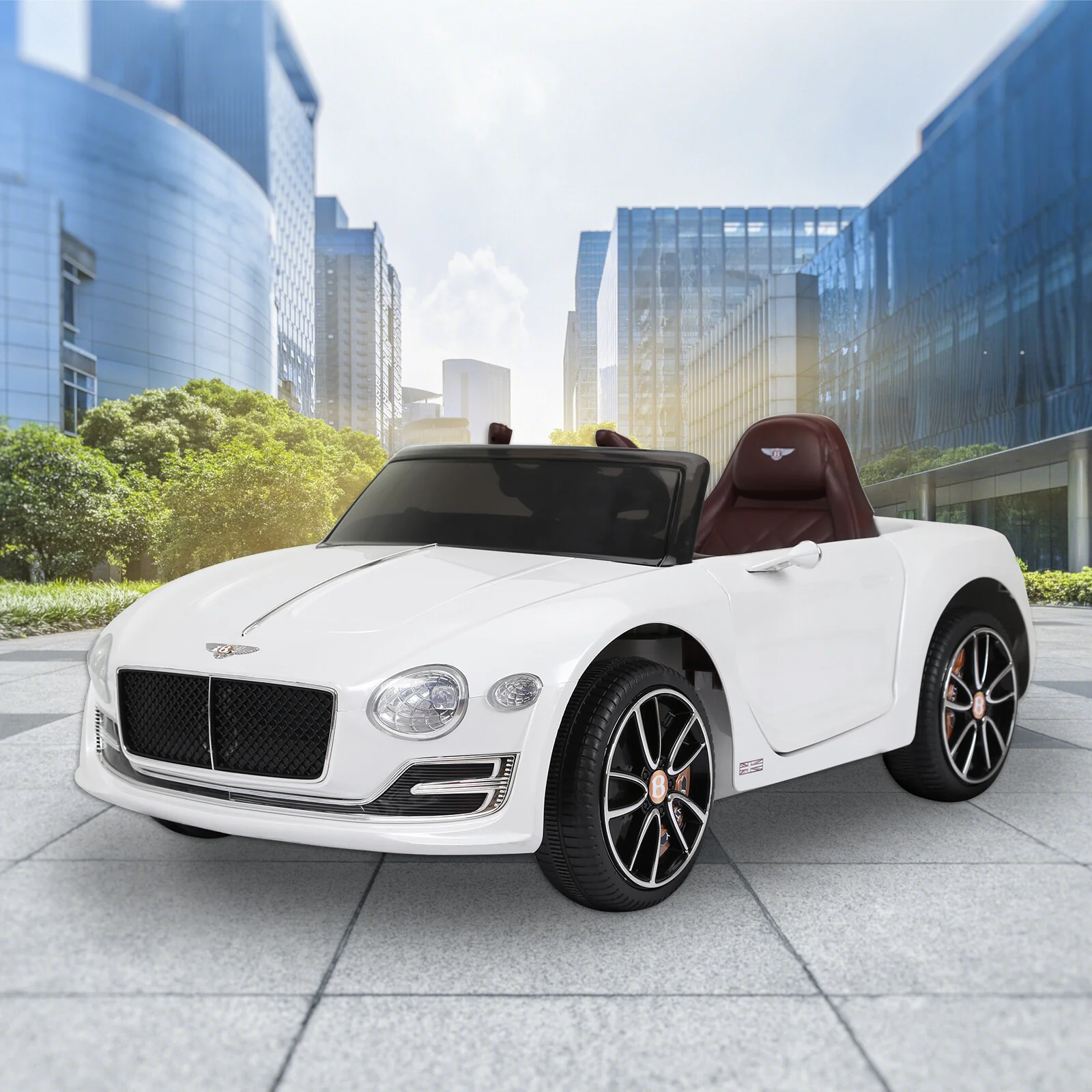 12V Licensed Bentley Electric Ride-On Car Toy with 2-Speed Battery Power - Image 2