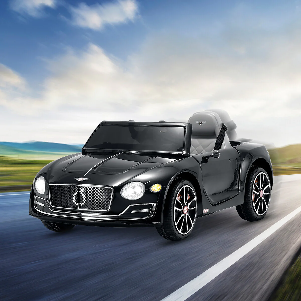Electric Battery-Powered Kids Ride-On Car with Remote Control Licensed Bentley Design - Image 10