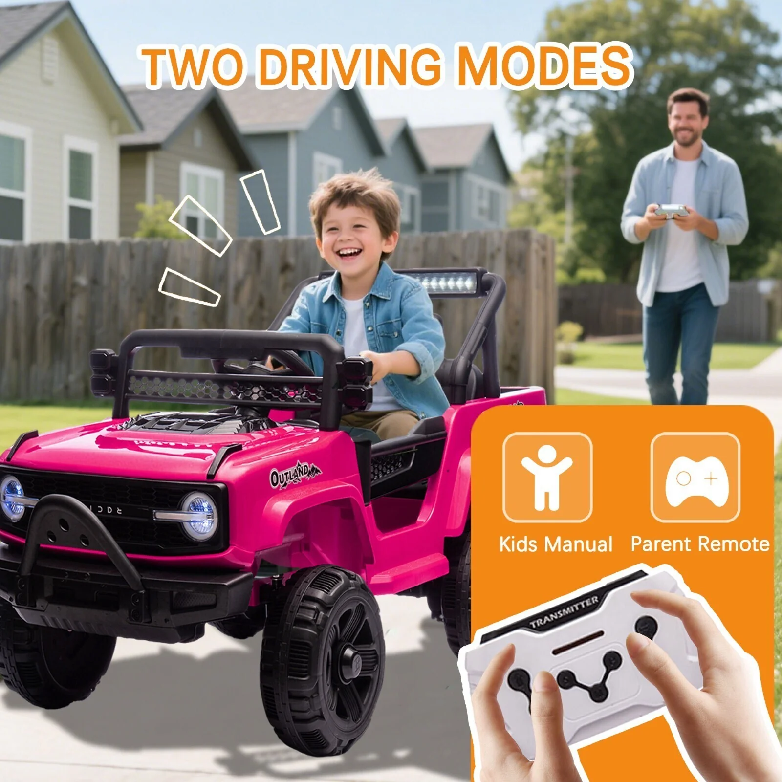 12V Electric Kids Ride-On Jeep Truck Toy Car with Remote Control and Powerful Battery - Image 4