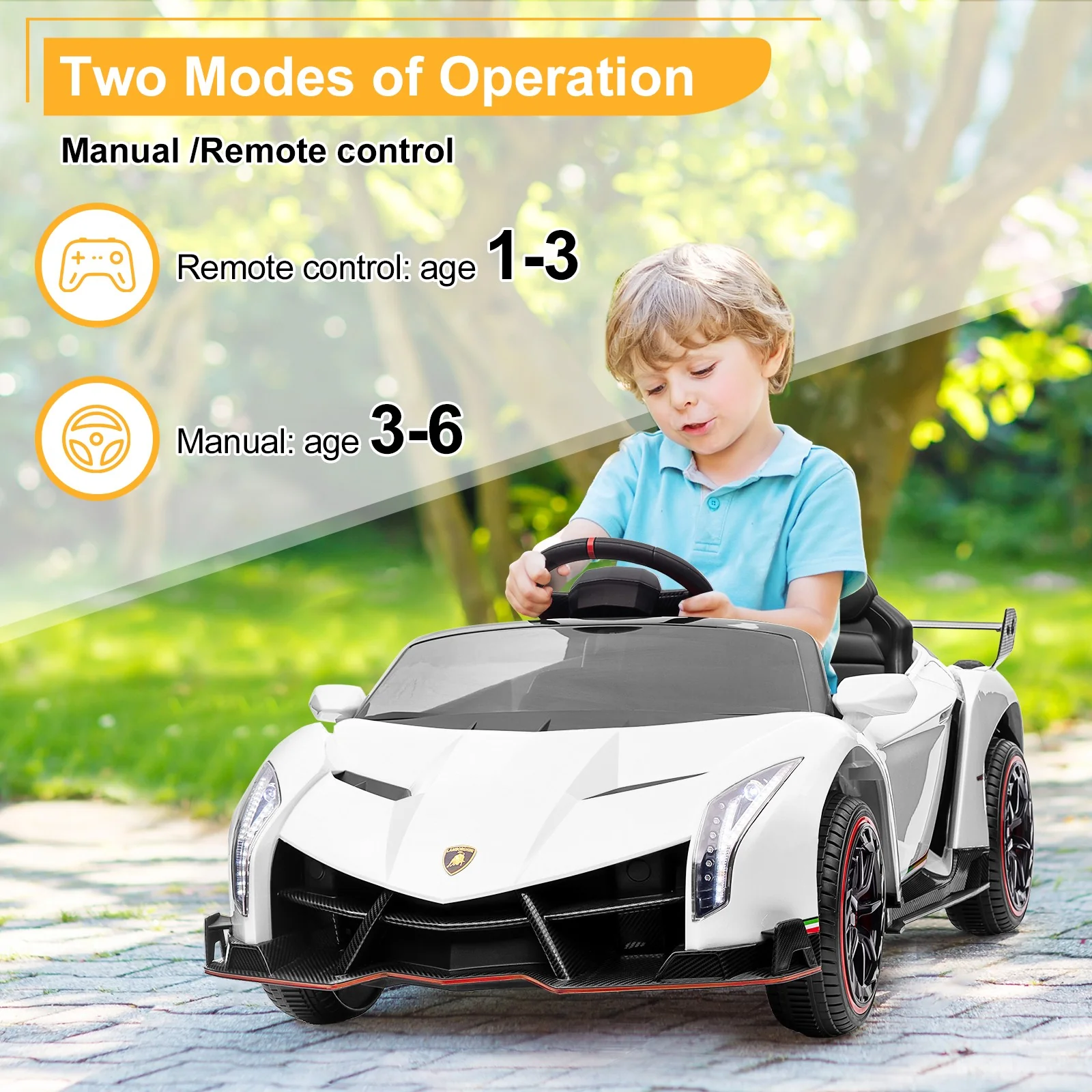 Lamborghini Licensed Kids Electric Battery Powered Ride-On Car - Image 7