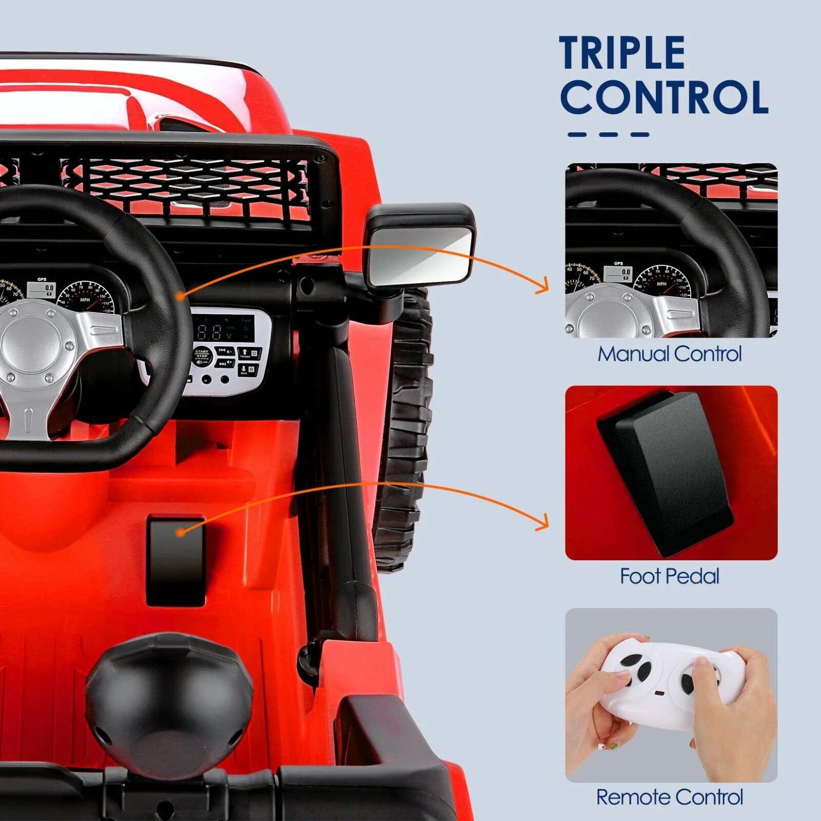 Kids Electric Ride-On Car with Remote Control and MP3 Player - 12/24V Children's Truck - Image 33