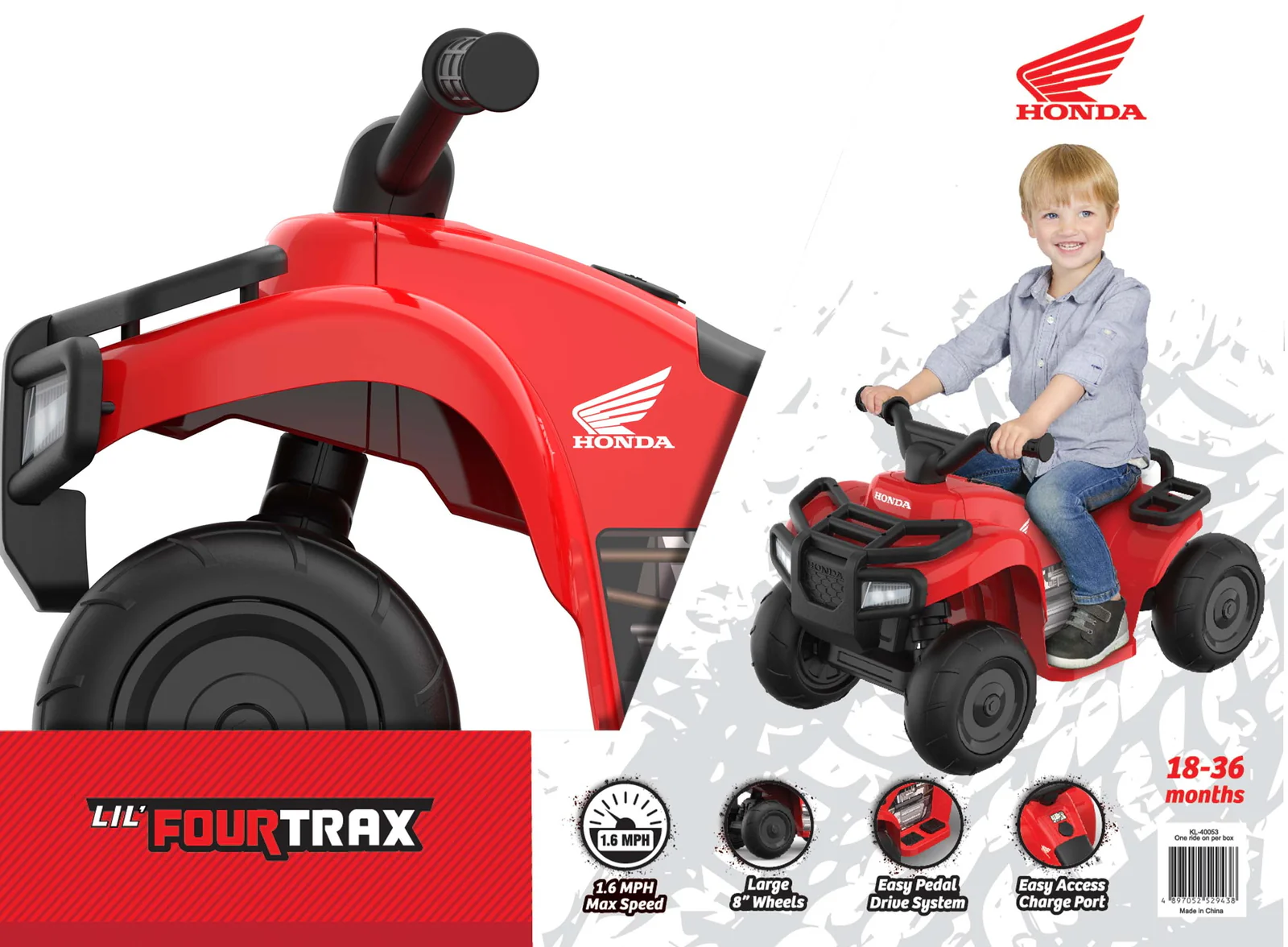 Electric Ride-On Quad ATV Toy for Kids Ages 1-5 - Image 6