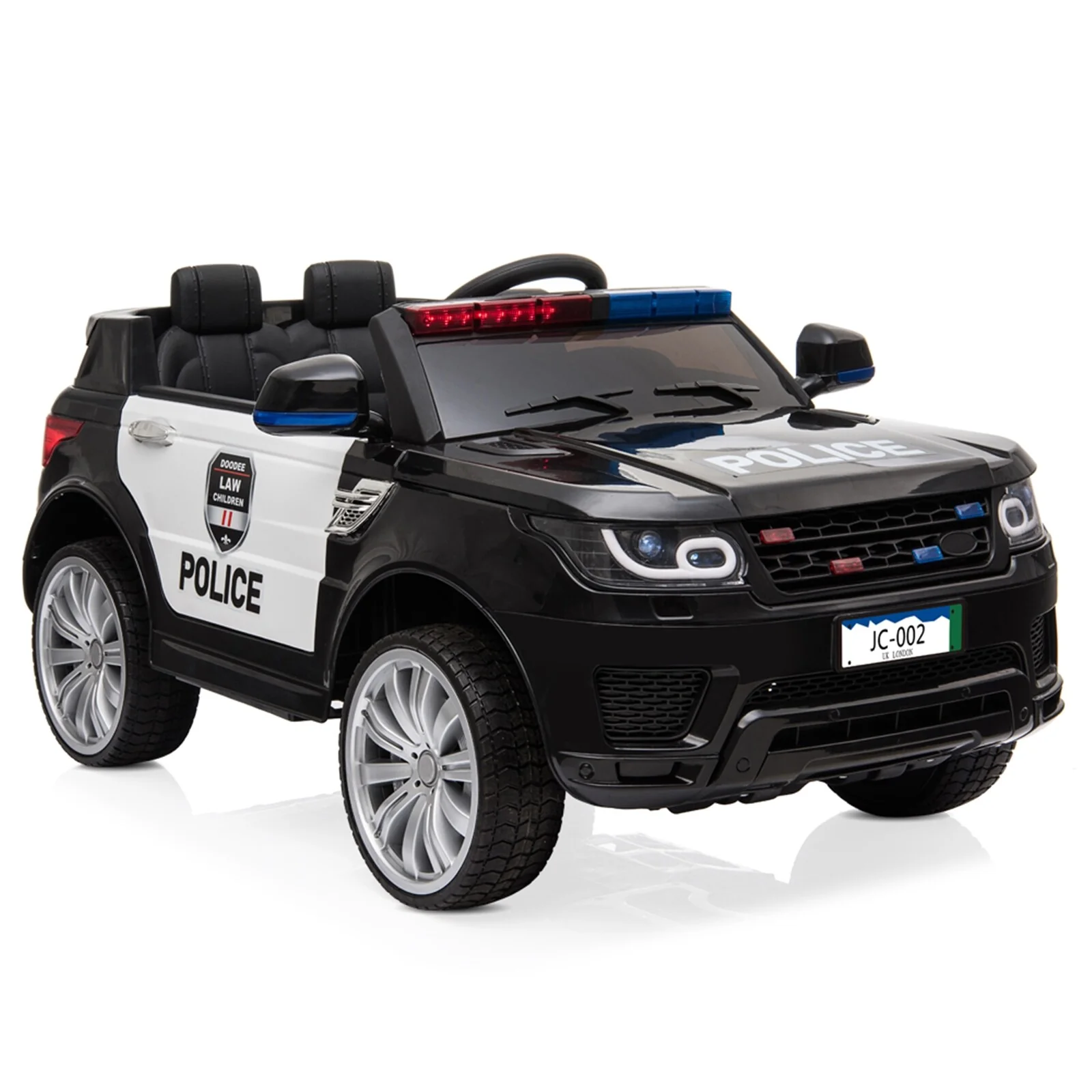 Kids Electric Ride On Police Car 12V Battery with Parental Remote Control - Image 10