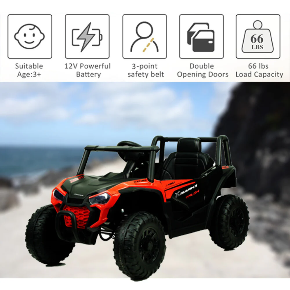 12V Electric Ride-On UTV Car Toy for Kids - Image 30