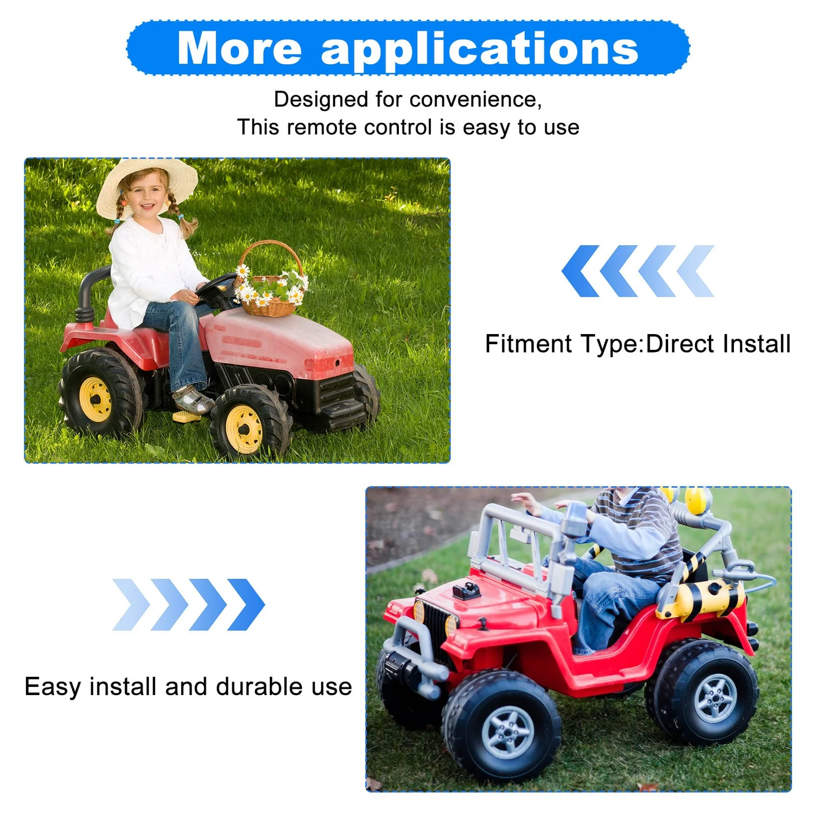 Kids Electric RX18 Remote Control Vehicle Replacement Parts S7H9 - Image 7