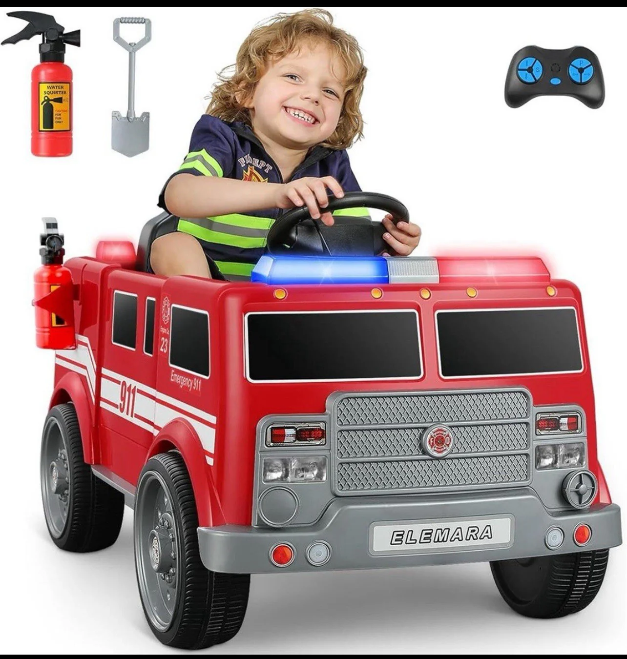 Children's Fire Engine Toy Truck - Image 5