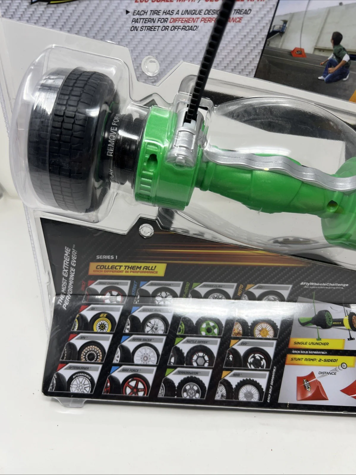 Kids Fly Wheels Twin Turbo Green GX Rippin Racer Battle Ripper Launcher Toy - Image 7