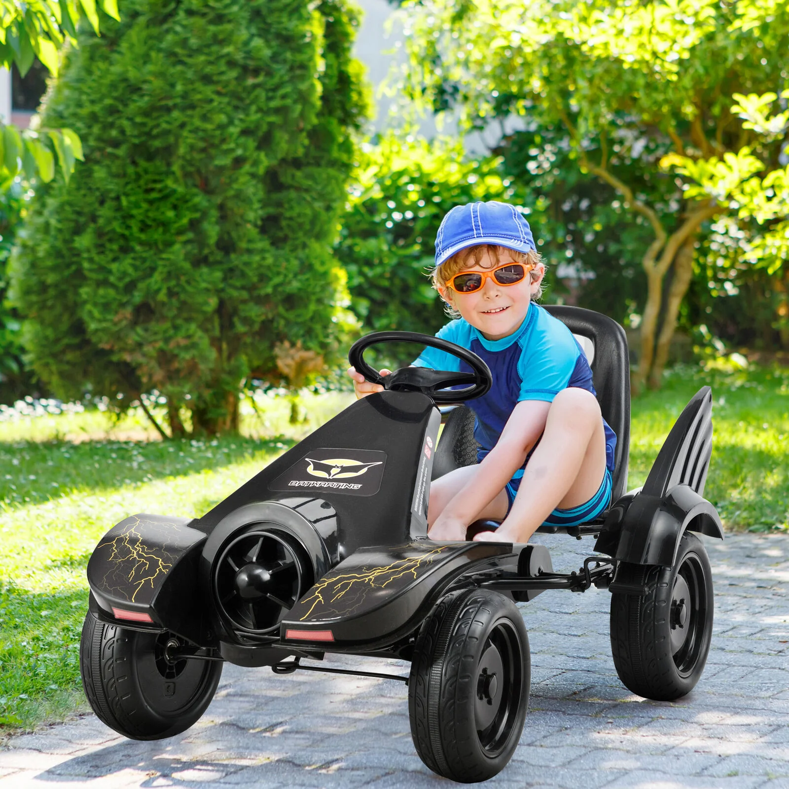 Kid's Go Kart Pedal Car with Clutch & Hand Brake - Perfect Christmas Gift! - Image 4