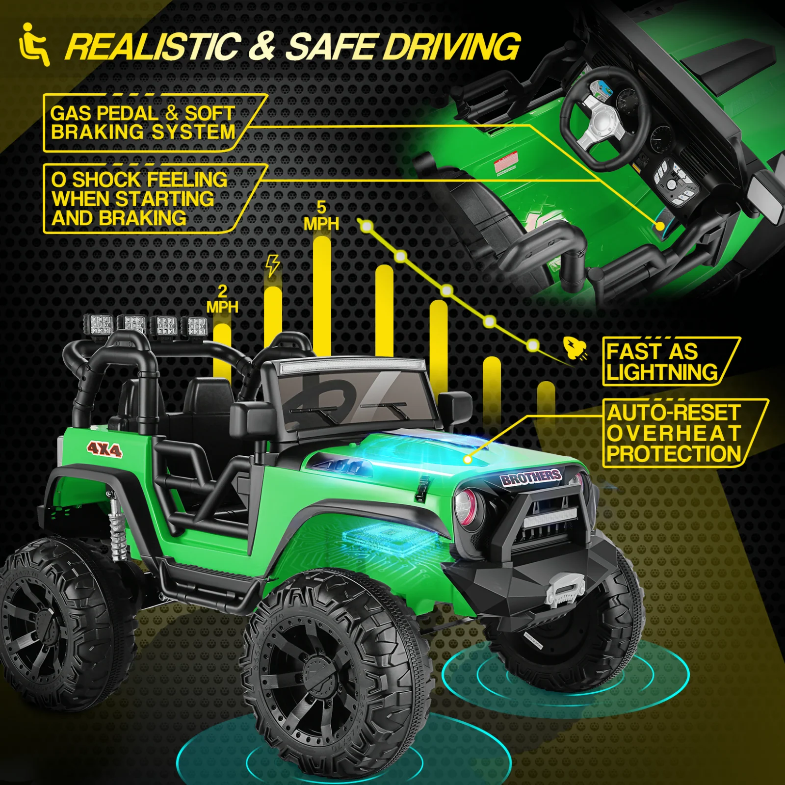 Kids Lamborghini Electric Ride-On Car with Remote Control - 24/12V Truck Design - Image 89