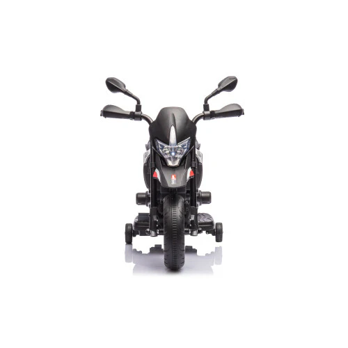Licensed Kids 6V Electric Ride-On Dirt Motorcycle with 4 Wheels in Black and Red - Image 3