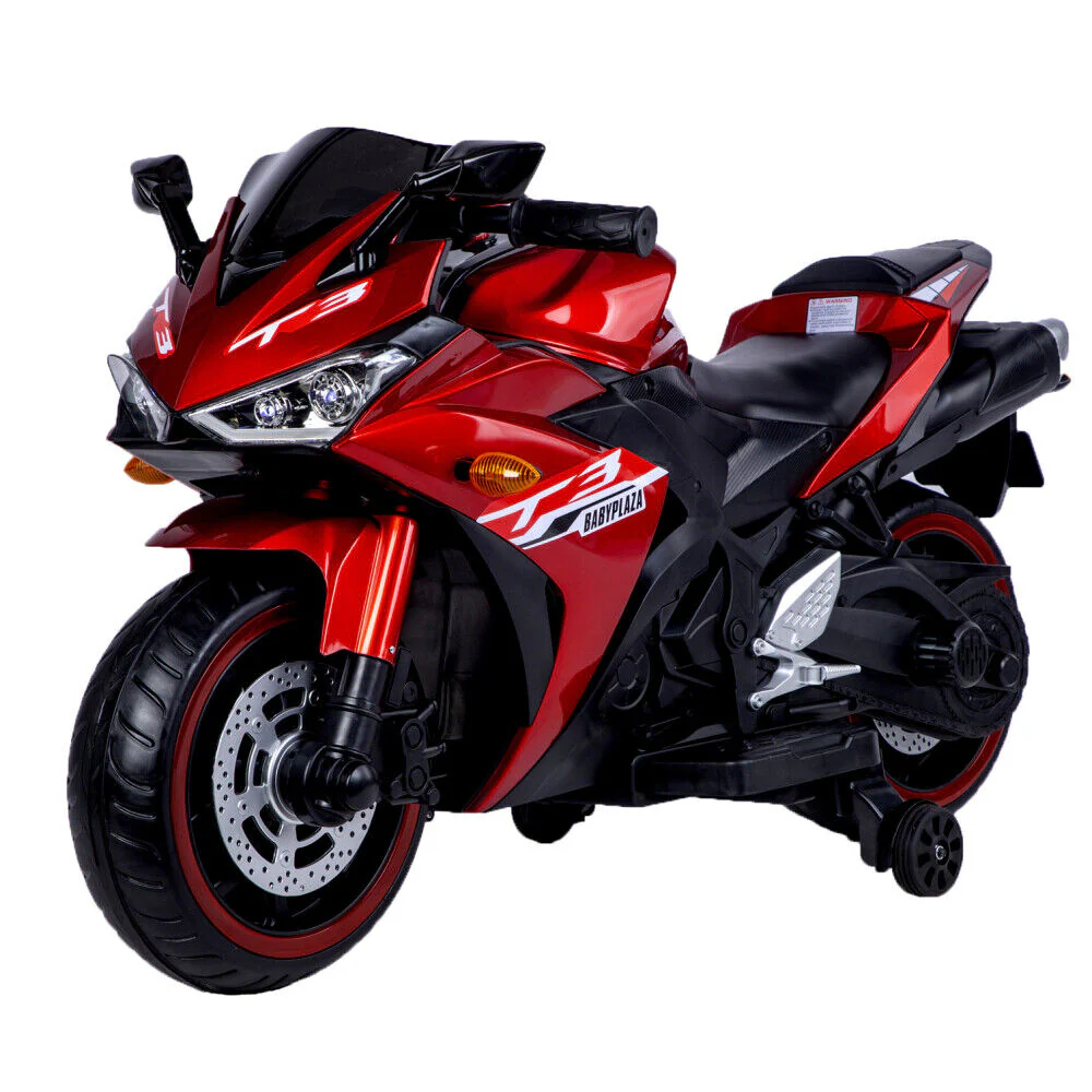 12V Kids Motorcycle for Ages 3-6 with Training Wheels, Hand-Controlled Manual Throttle, and Lighting - Image 32