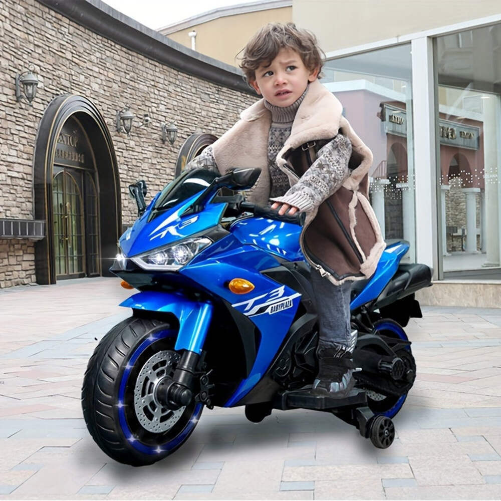 12V Electric Kids Motorcycle for Boys and Girls with Lights Rechargeable Battery - Image 17