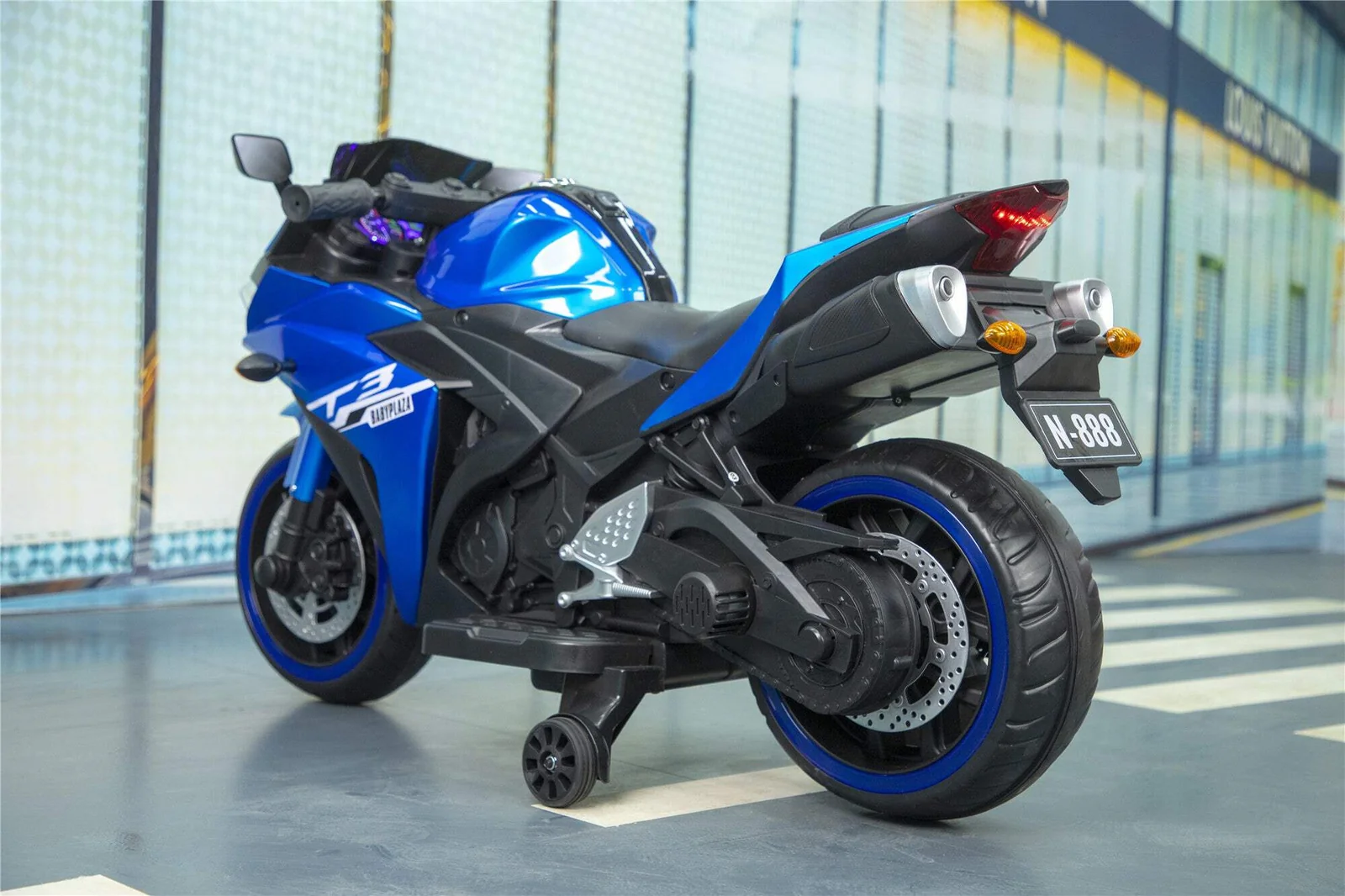 12V Electric Kids Motorcycle for Boys and Girls with Lights Rechargeable Battery - Image 6