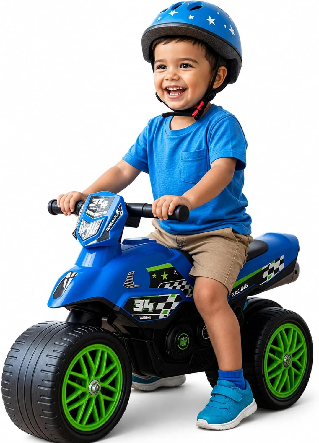 Motorcycle Balance Bike for Toddlers - Fun Ride-On Toy with Sounds and Stable Wide Wheel Base - Image 9