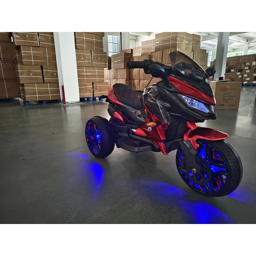 Battery-Powered Kids 3-Wheel Ride-On Motorcycle Toy - Image 10