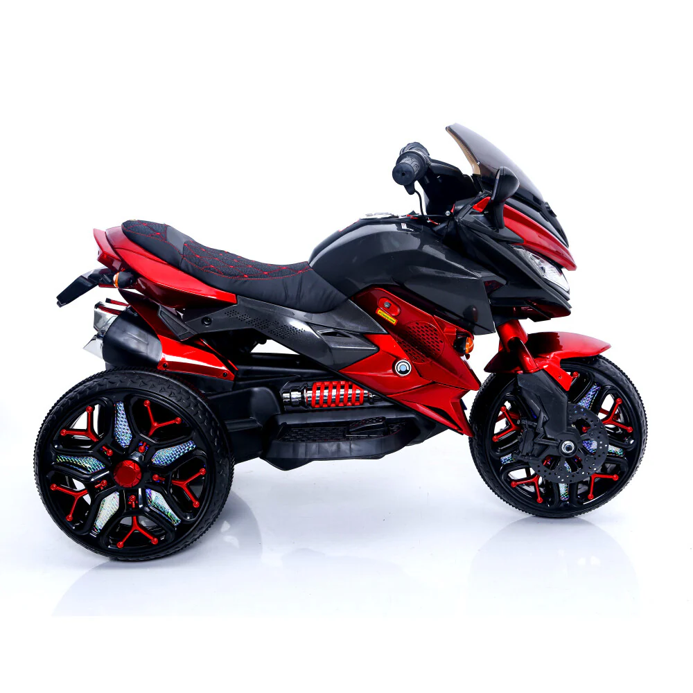Battery-Powered Kids 3-Wheel Ride-On Motorcycle Toy - Image 4