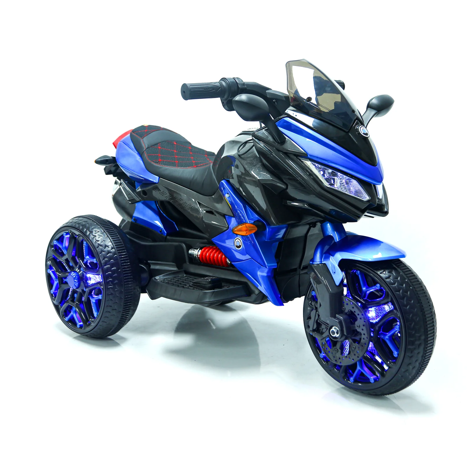 Battery-Powered Kids 3-Wheel Ride-On Motorcycle with Rechargeable Motorbike