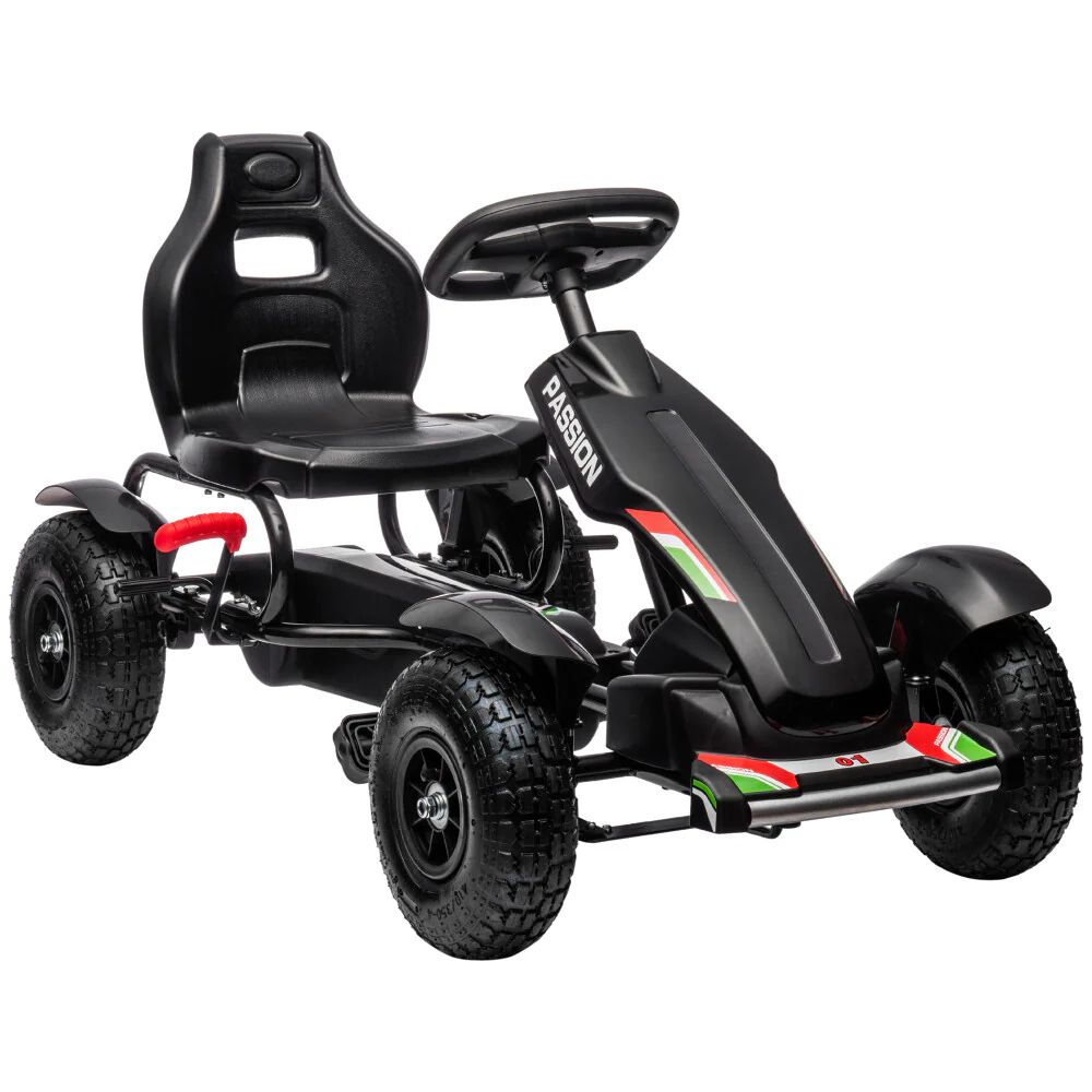 Kids Pedal Go-Kart Outdoor Ride-On Toy for Boys and Girls Ages 5-12 Years