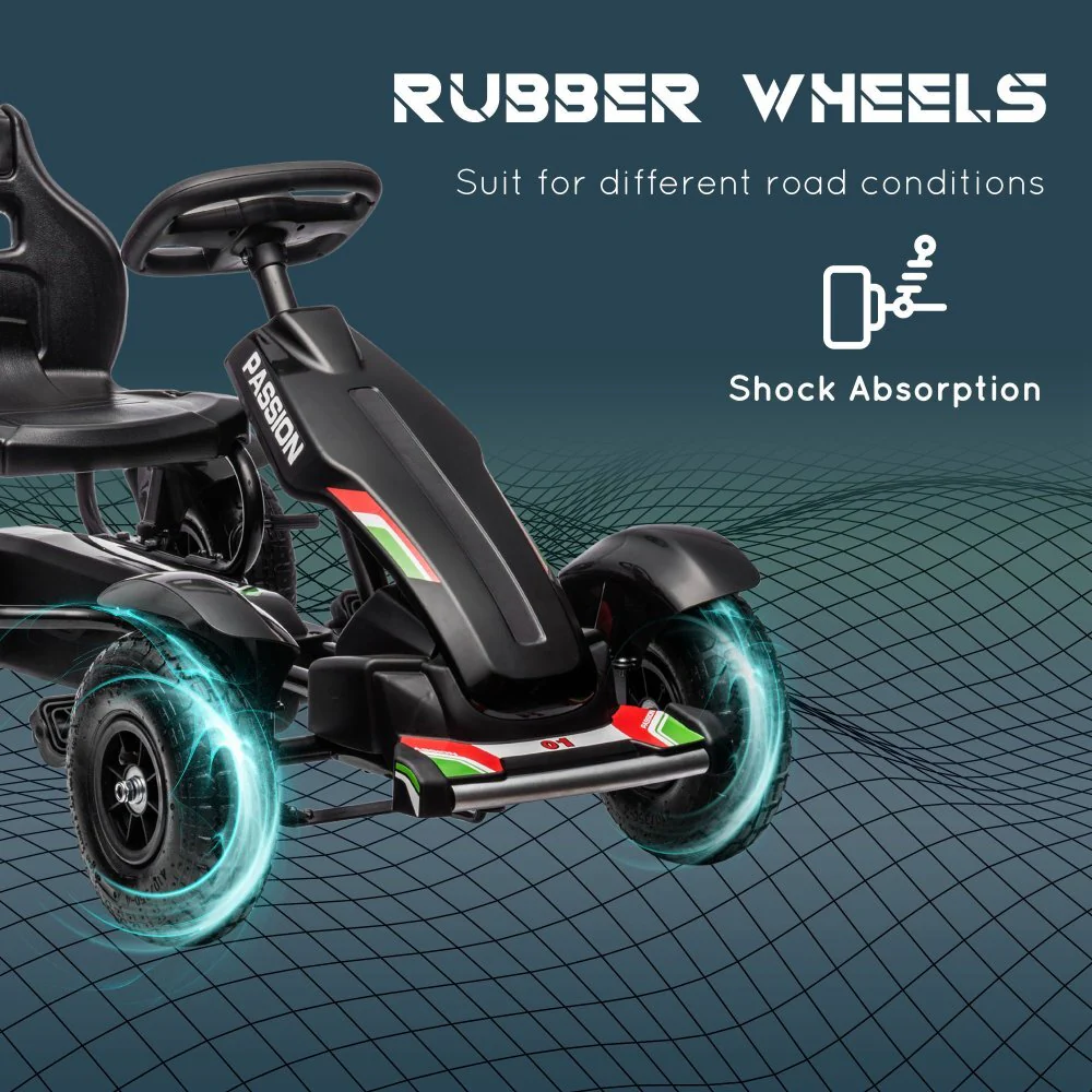 Kids Pedal Go-Kart Outdoor Ride-On Toy for Boys and Girls Ages 5-12 Years - Image 6