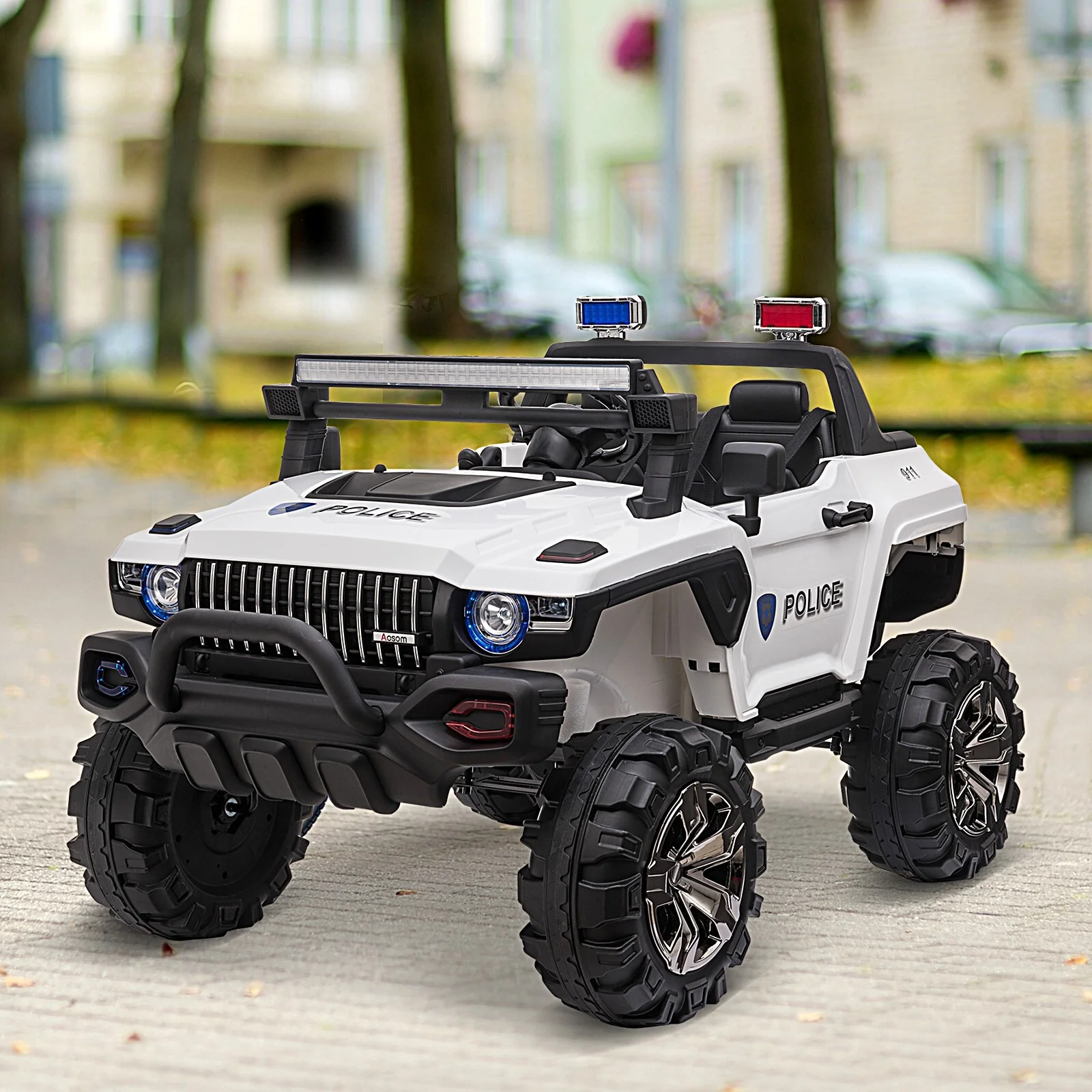 Electric Police Truck Ride-On Car for Kids - Image 6
