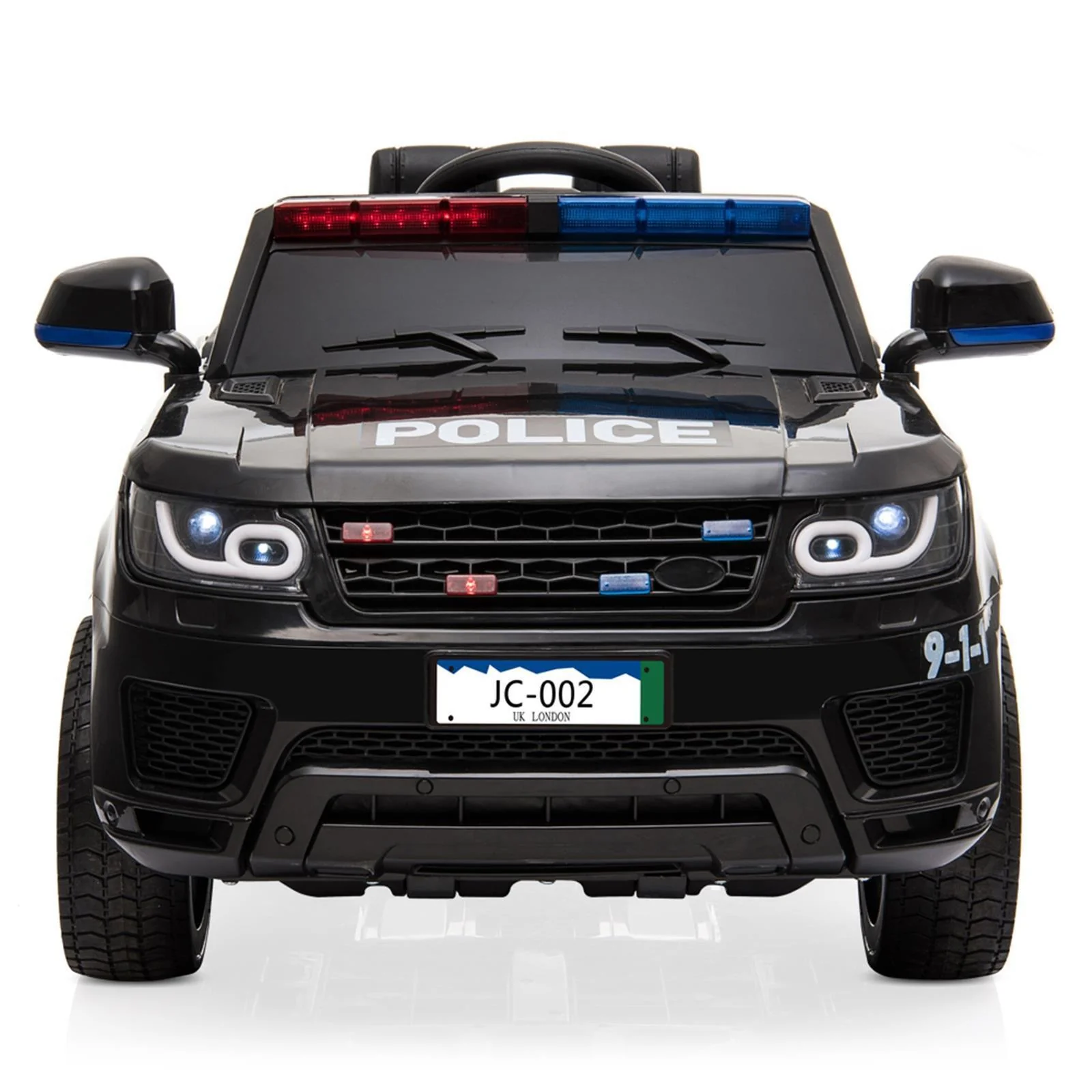 Kids Police Car Ride On SUV Truck with Siren, Music, LED Lights, and Remote Control - Perfect Gift for Little Officers - Image 3