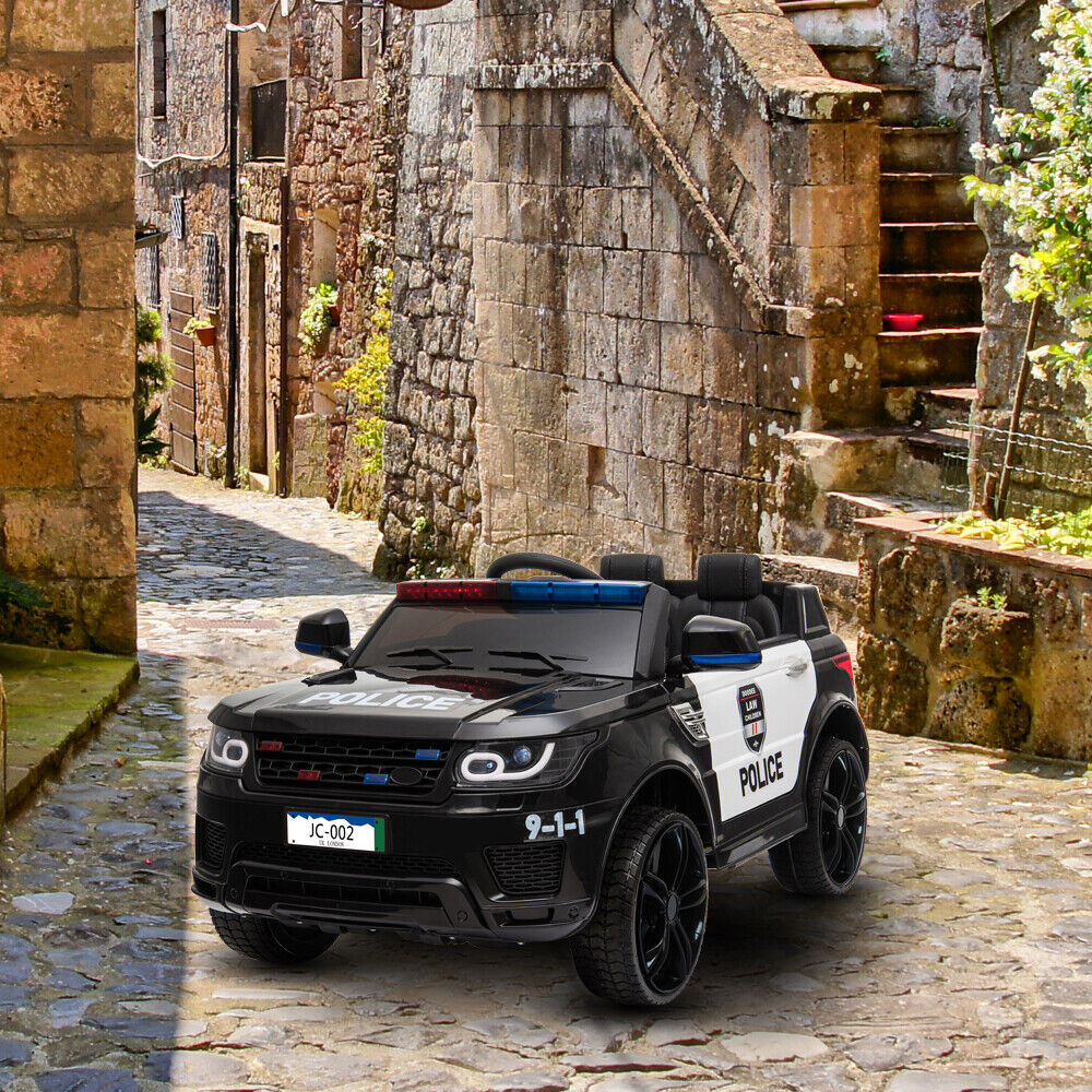 Kids Police SUV Ride-On Car with 3 Speeds, Music, Sirens, and Parental Control - 12V - Image 13