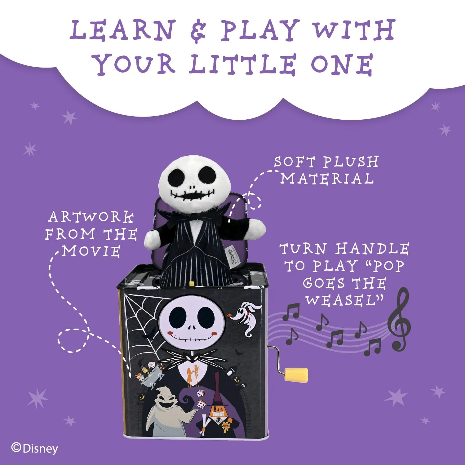 Disney Baby Jack Skellington Plush from The Nightmare Before Christmas - Image 3